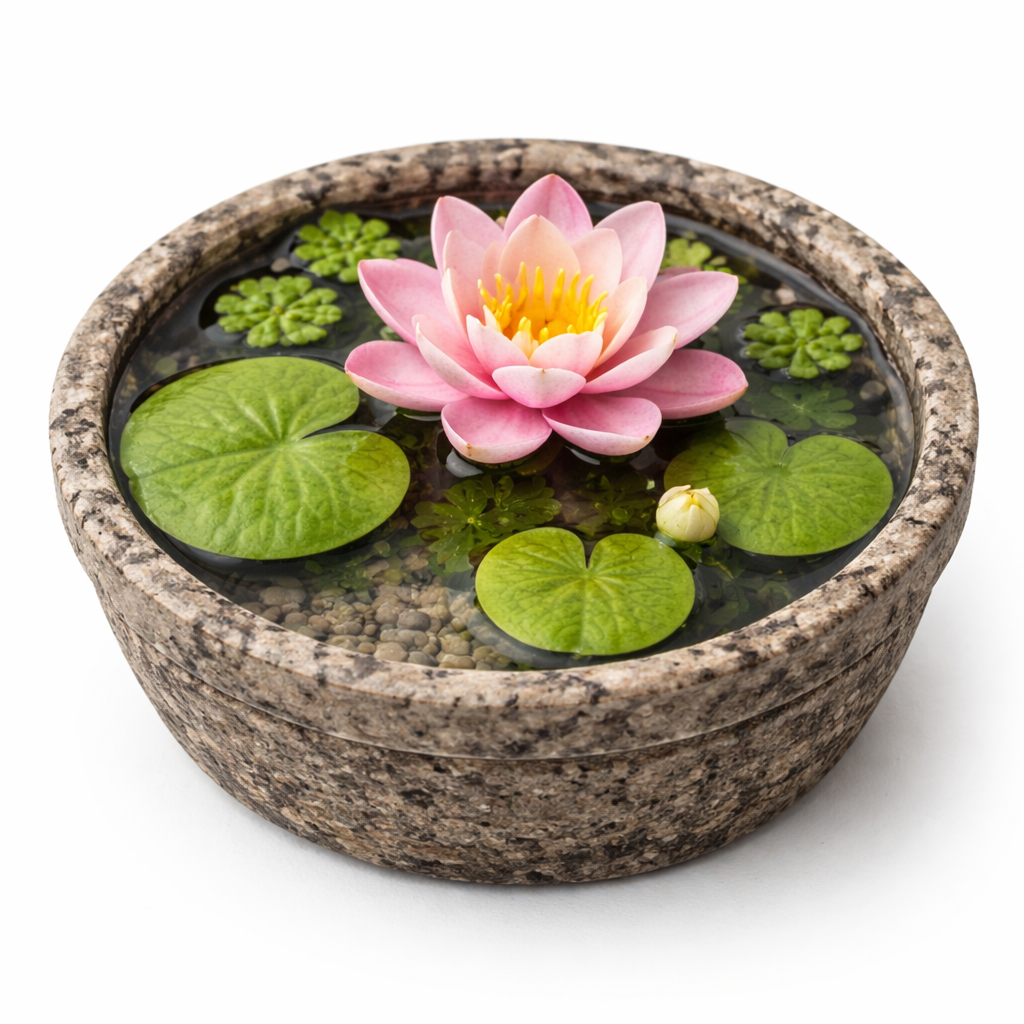 Flor de nenufar realizada con porcelana fria usando cortadores AradiaShop