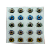Ojitos adhesivos resinados modelo M hiperrealista efecto 3D para muñecas realistas, figuras y modelado profesional