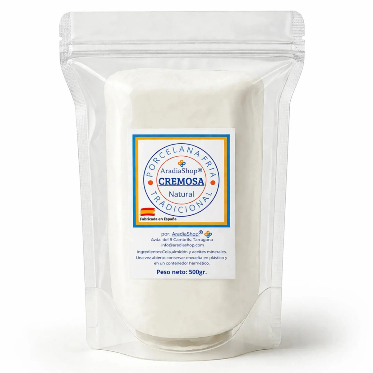 Porcelana Fría Cremosa 500g | Suave y Fácil de Modelar