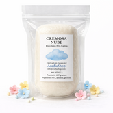 Porcelana fría cremosa nube ligera AradiaShop con ejemplo de flores y modelado decorativo
