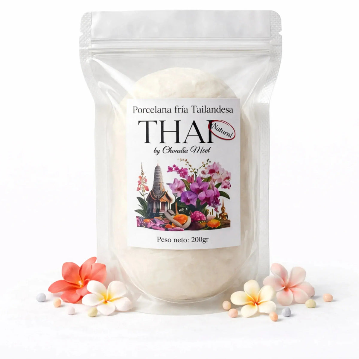 Porcelana Fría Thai 200g | Ultra Flexible para Flores Realistas