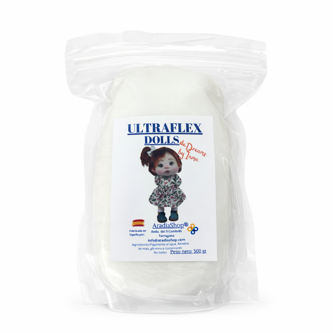 Porcelana Fría DOLLS 500g flexible cold porcelain for detailed doll and figure modeling