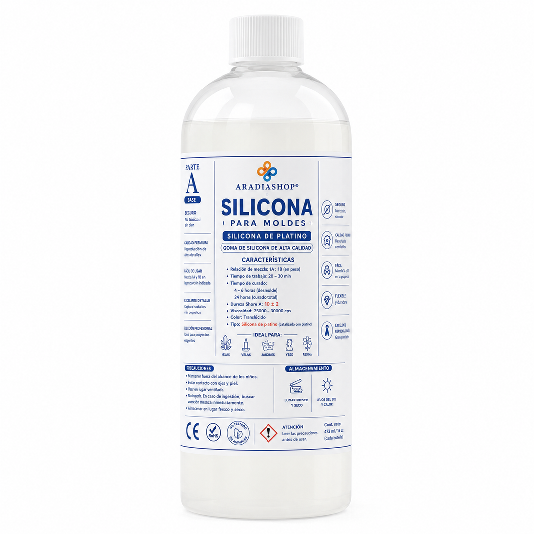 Silicona para Moldes de Platino 1A:1B AradiaShop AradiaShop