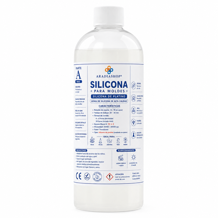 Silicona para Moldes de Platino 1A:1B AradiaShop AradiaShop