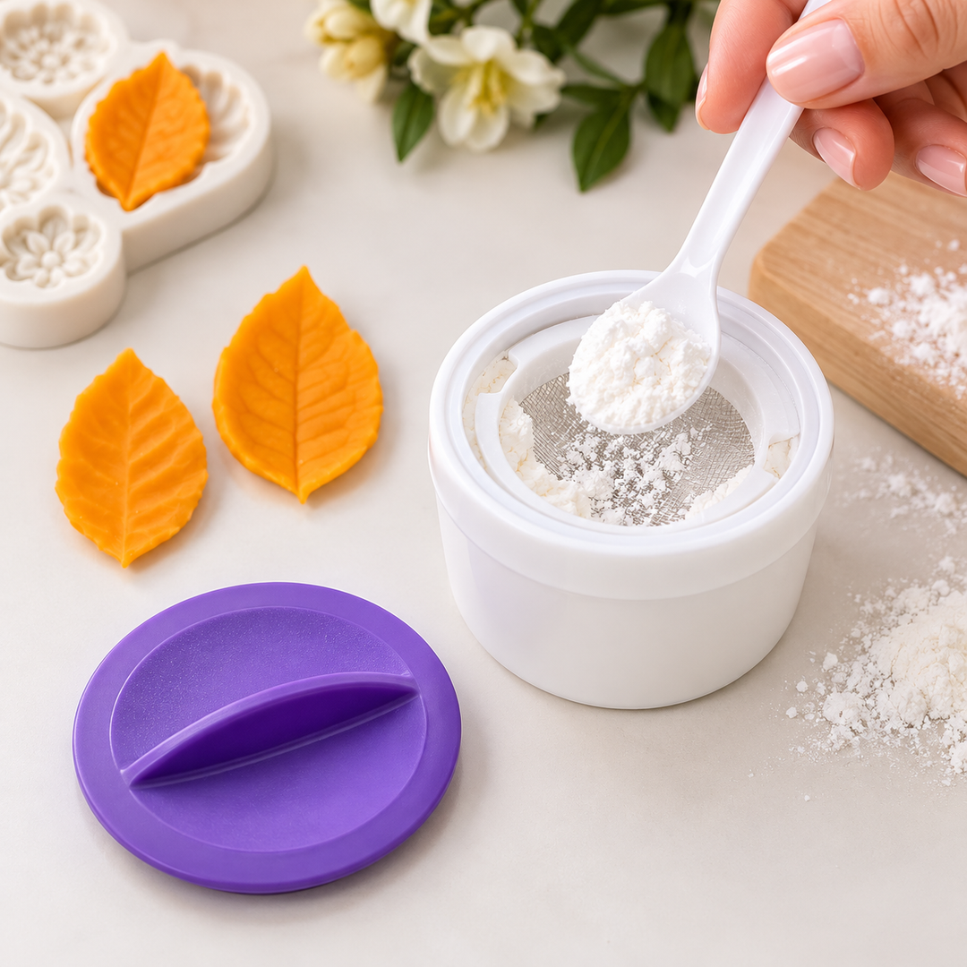 Tamizador de Maicena para Porcelana Fría con Tapa | AradiaShop®️ AradiaShop