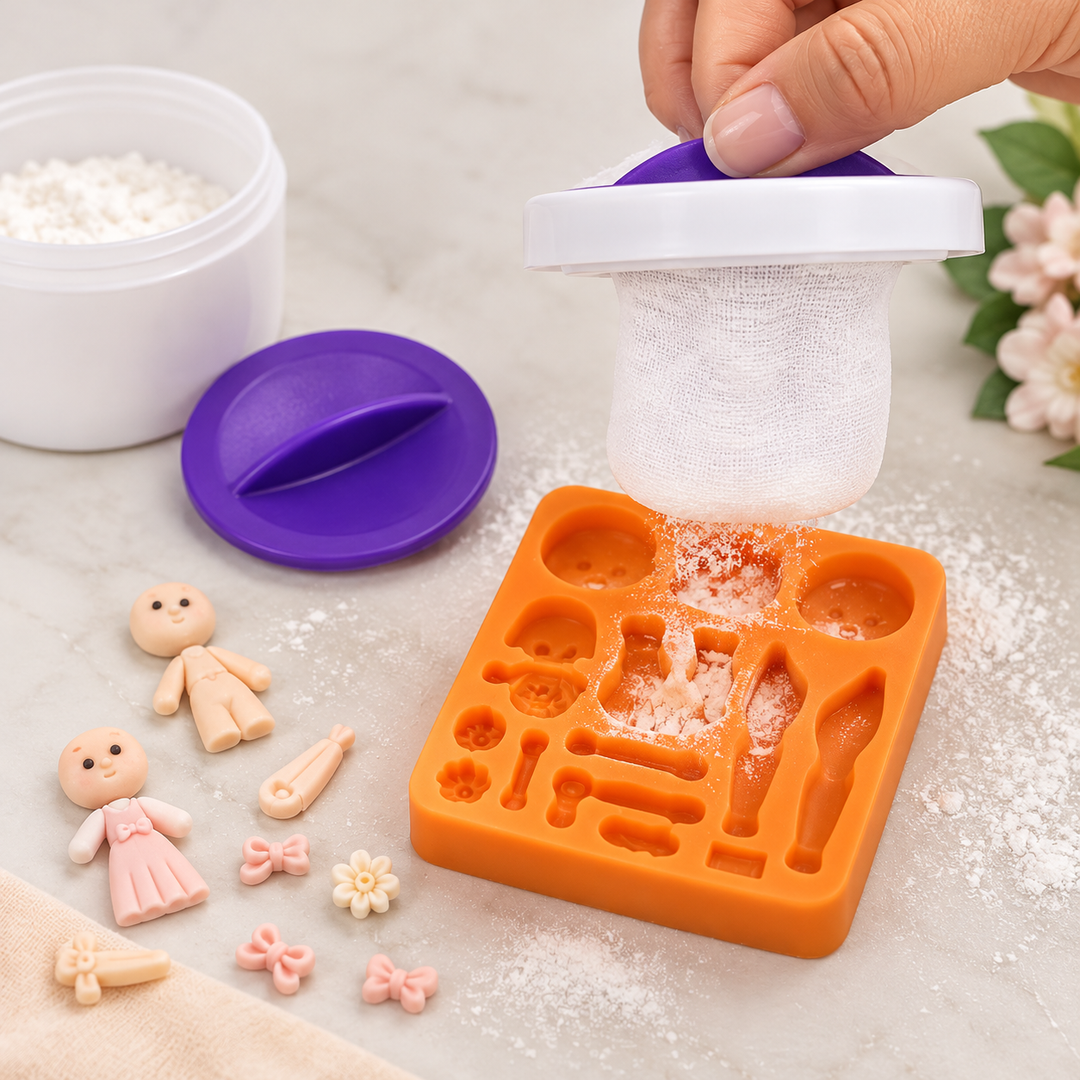 Tamizador de Maicena para Porcelana Fría con Tapa | AradiaShop®️ AradiaShop